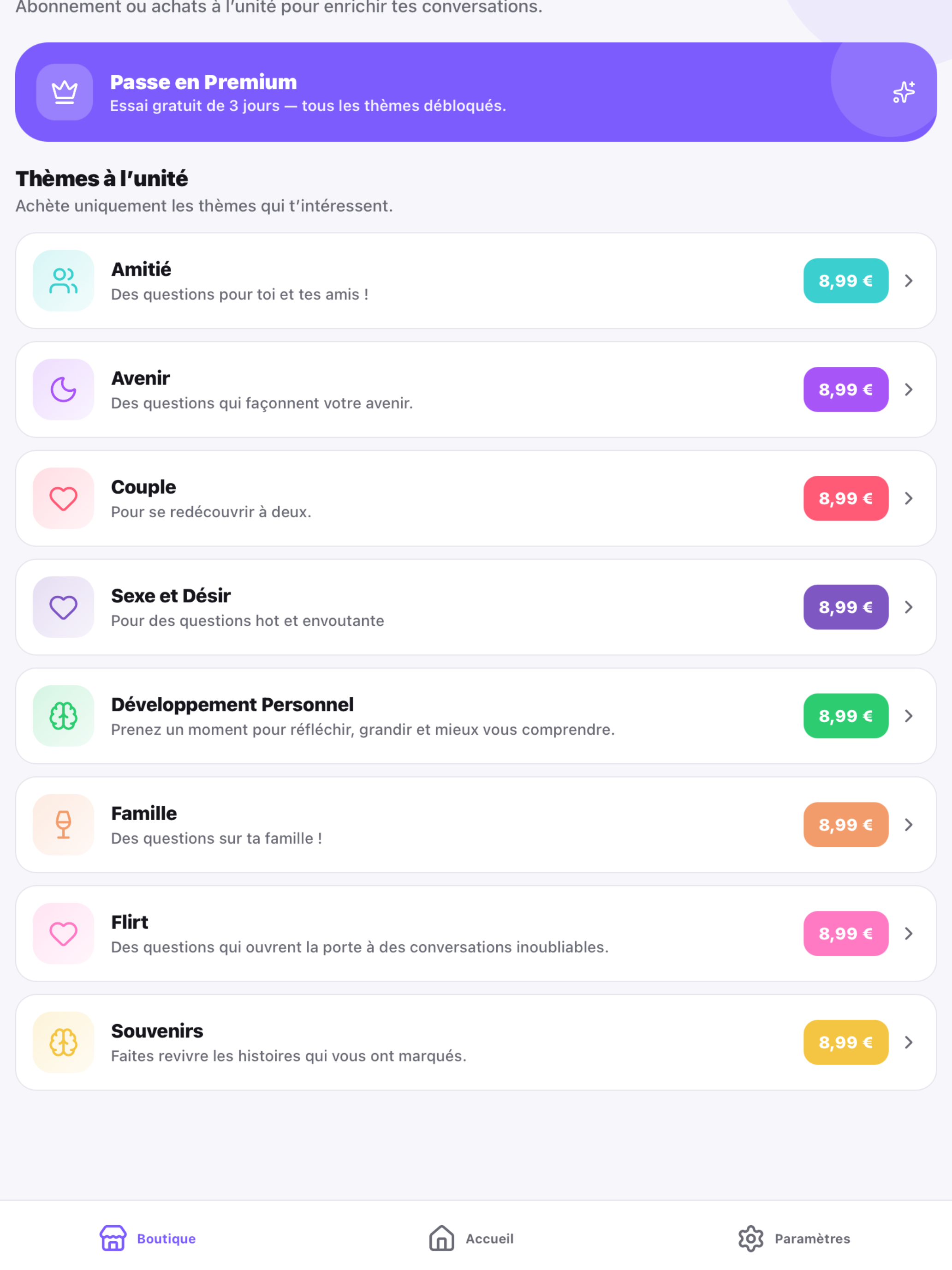 Déclic - Questions Profondes screenshot 12