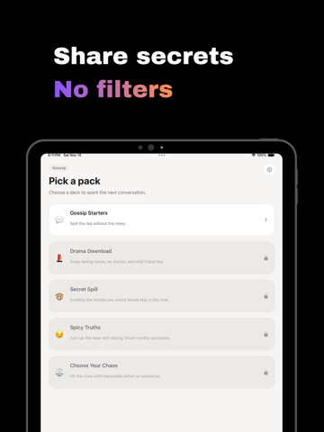 Chirp Cards: Couple Questions iPad screenshot