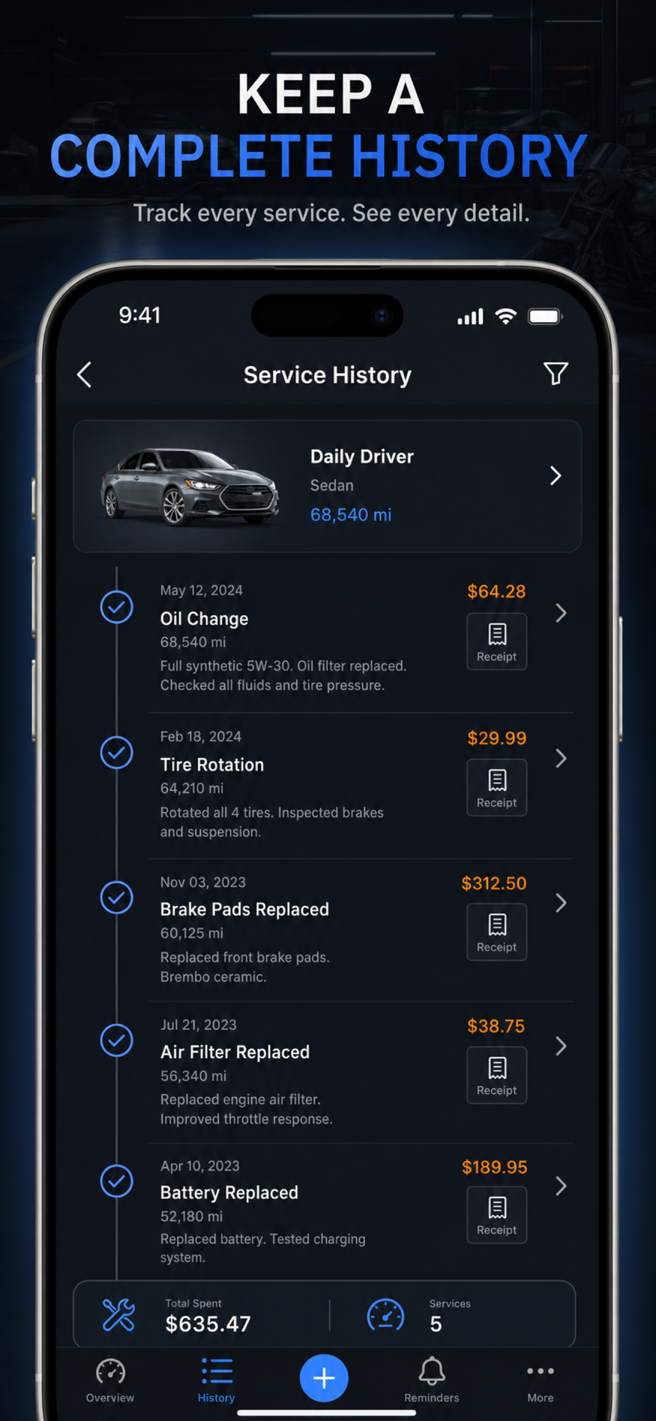 Car Maintenance Tracker & Log screenshot 6