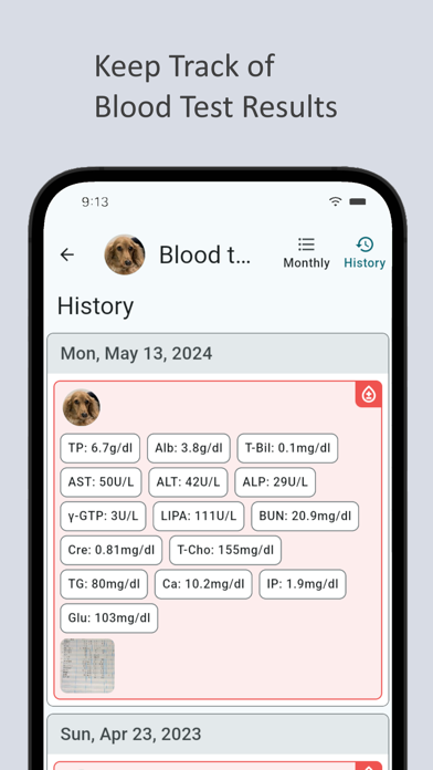 Pet calendar - pet care log Screenshot