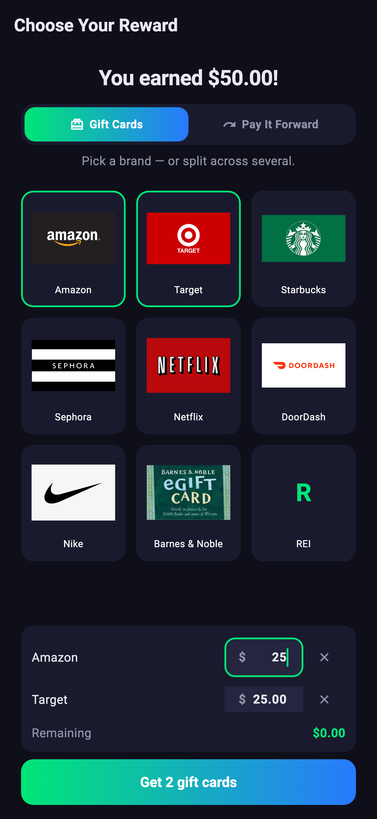Gfit Cards screenshot 6