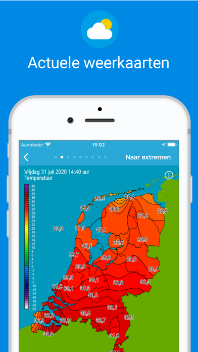 Weerplaza - complete weer app iPhone app afbeelding 6