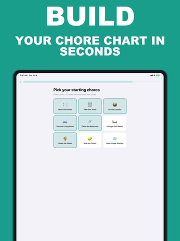 Chore Household Task Tracker iPad screenshot