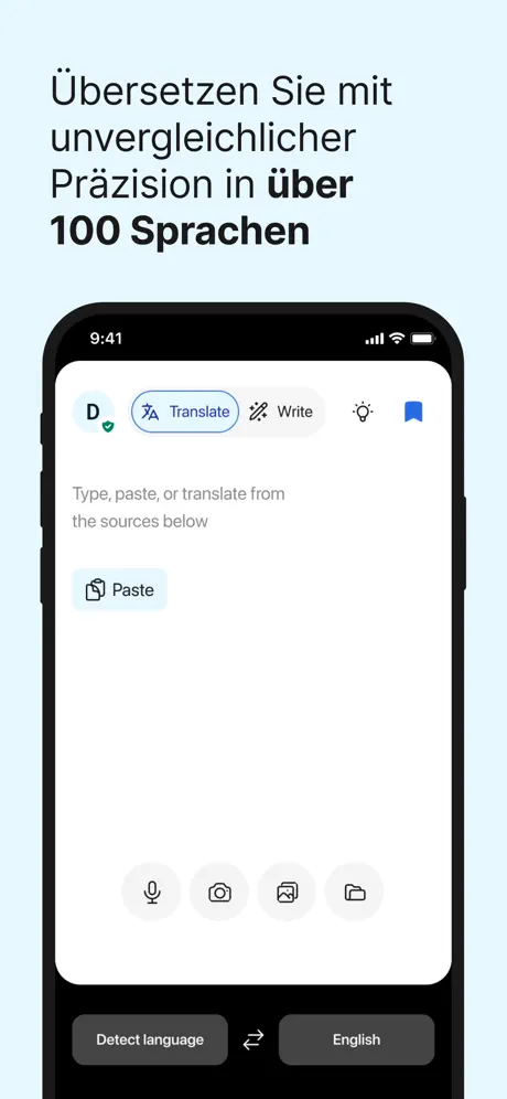 DeepL Übersetzer‑App screenshot 2