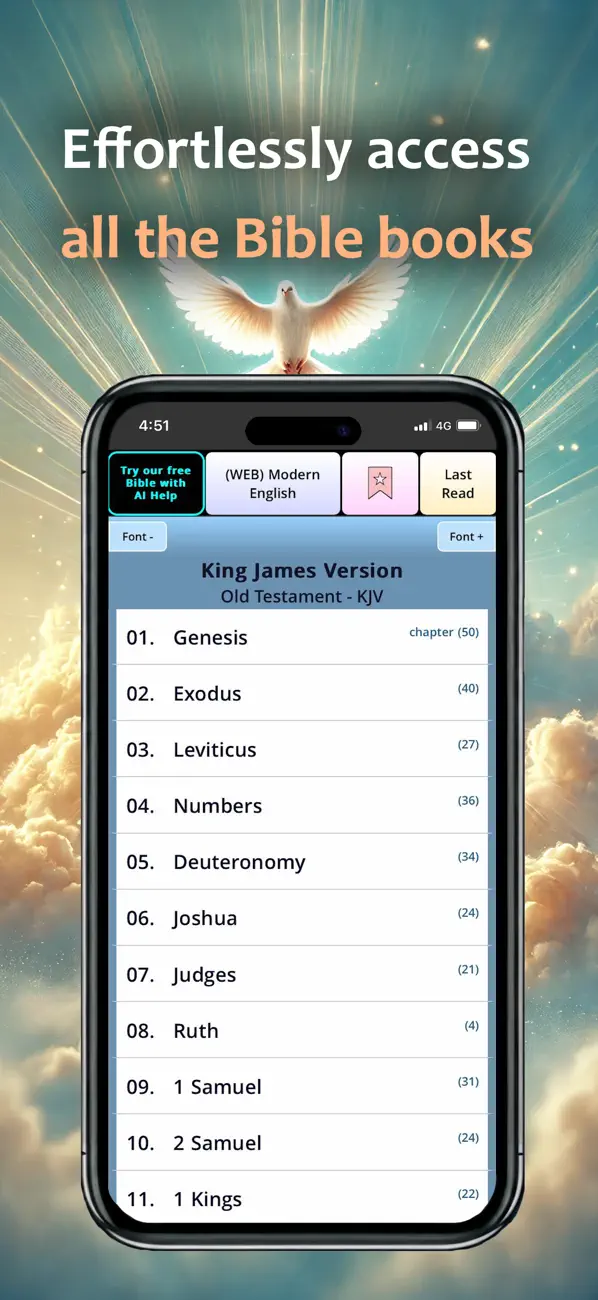 Screenshot #3 pour 1611 King James Bible PRO
