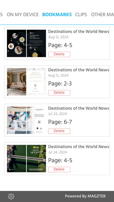 Destinations of the World News Screenshot