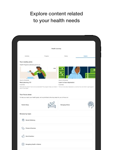 MyHealth Alberta iPad screenshot 4