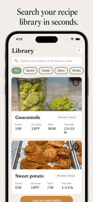 Freeze-Dry Buddy: Batch Log screenshot 4