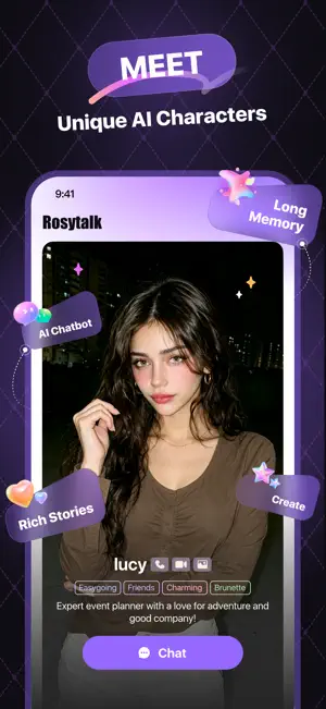 Rosytalk- AI Character Chat screenshot 1