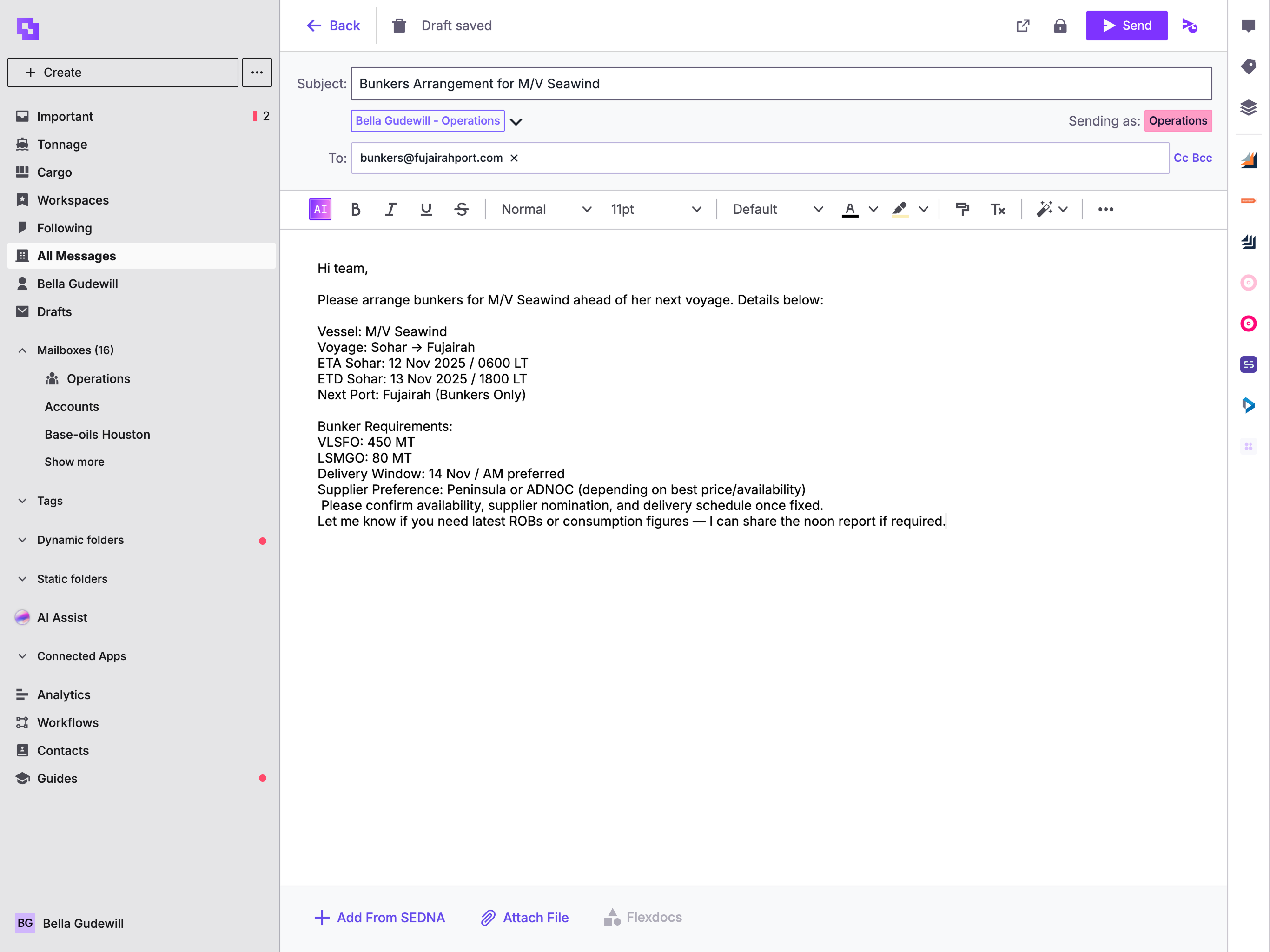 Sedna Email screenshot 6