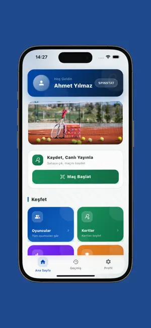 SpinStat – Tenis Maç Takibi screenshot 1