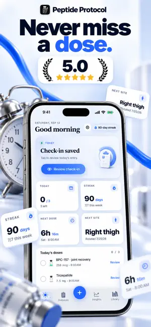 Peptide Protocol: Dose Tracker screenshot 1