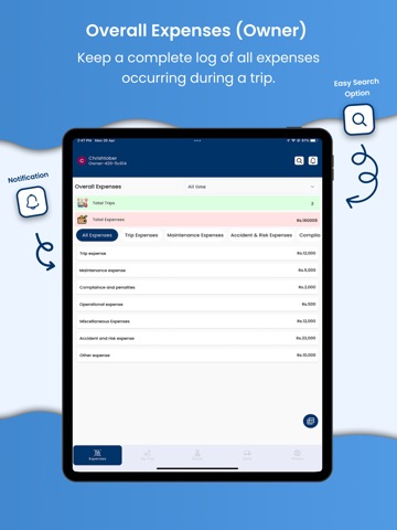 Truck Ledger - Lorry Expense iPad screenshot
