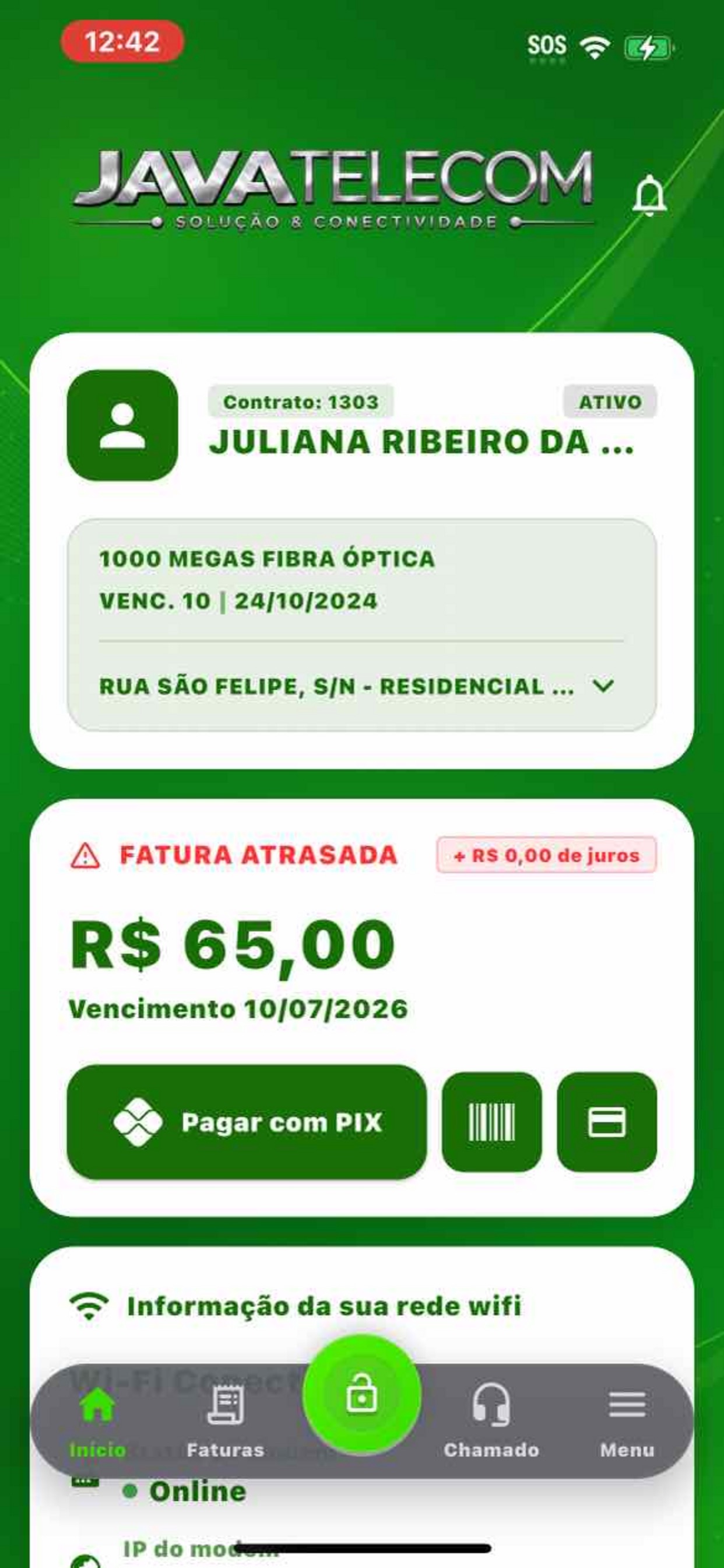 Screenshot 2 of Java Telecom