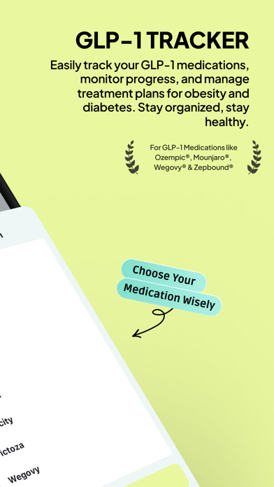 GLPeak: GLP-1 Shot Tracker iPhone screenshot 2 - Health & Fitness app