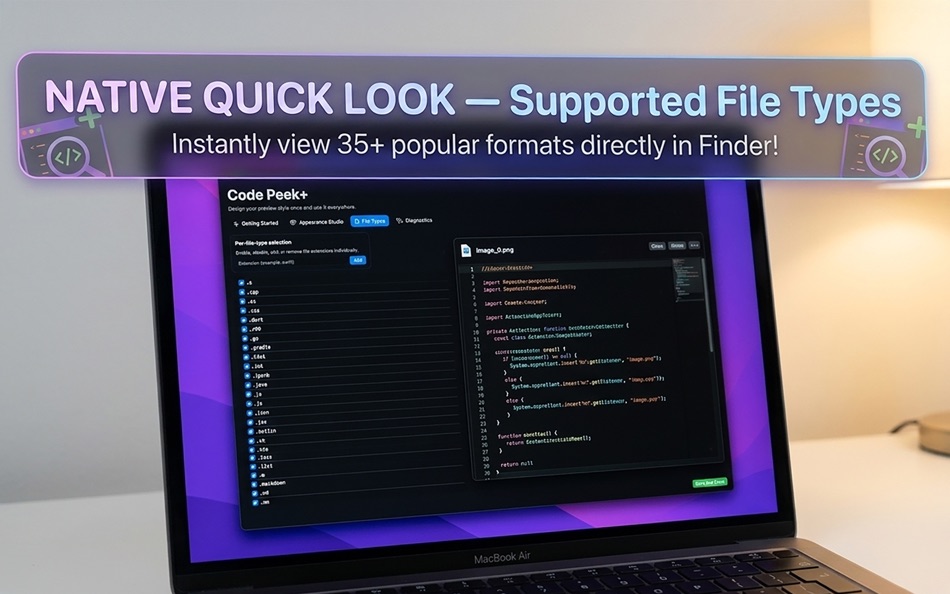 #4. Code Peek+ (macOS) De: Onder Kadagan