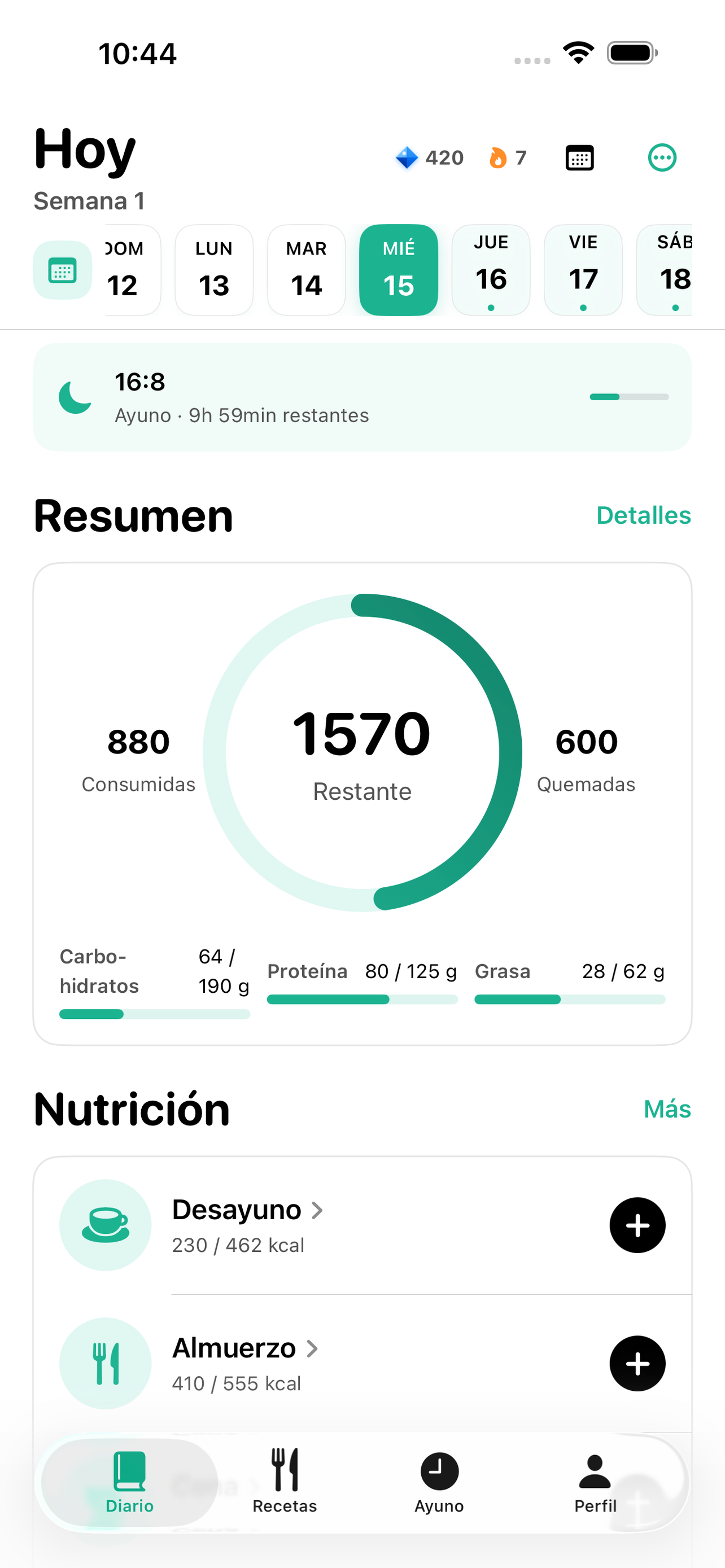Vitea: Calorie & Food Tracker screenshot 9