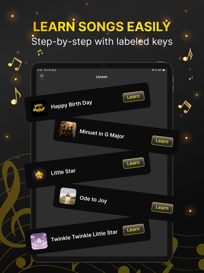 Learn Piano Fun Real Keyboard