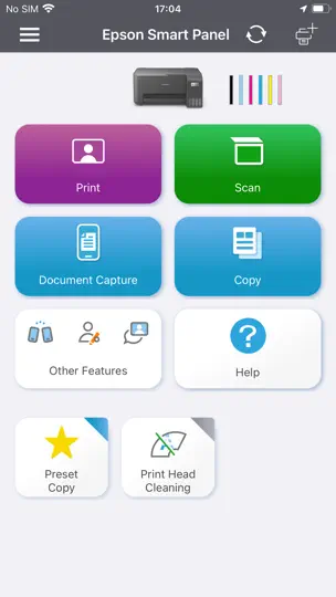 Capture d'écran de Epson Smart Panel sur iPhone 1