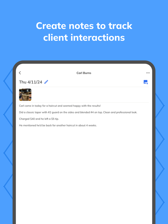 Client Note Tracker - Easy CRM iPad screenshot 1 - Business app