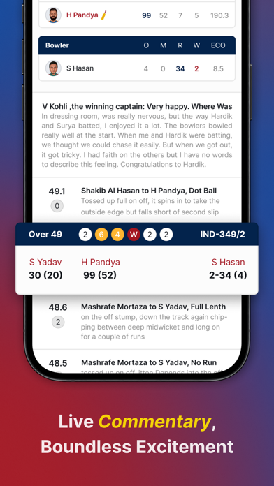 CrickEdge: Live Cricket Scores Screenshot