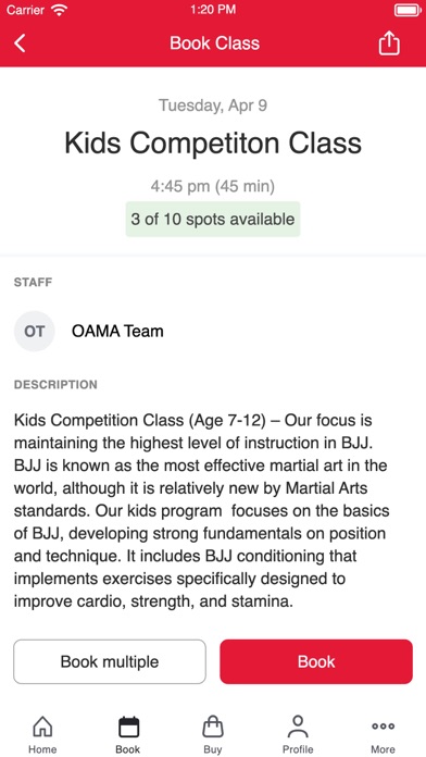 OAMA Inc Screenshot