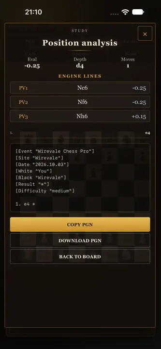 Wirevale Chess Pro screenshot 3