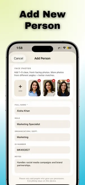 Face Sherlock AI iPhone screenshot 6