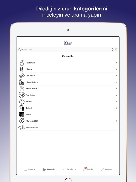 Kağan Parfümeri iPad screenshot 2 - Shopping app