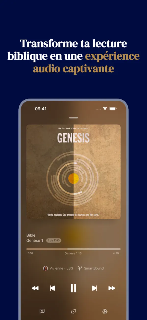 Screenshot #1 pour audibible: bible audio
