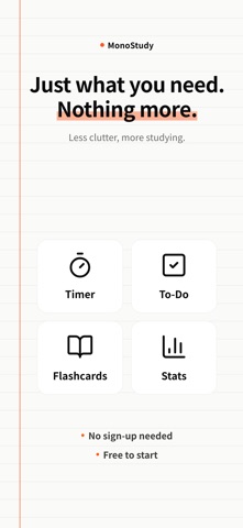 MonoStudy: Pomodoro & Cards Screenshot 7 of 7