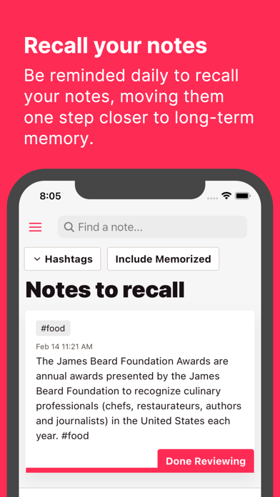 ThinkBack iPhone screenshot 3 - Productivity app