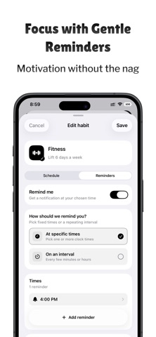 Habit Tracker - Habitix iPhone screenshot