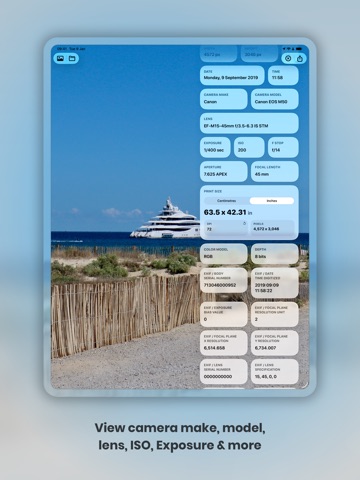 Metadata iPad screenshot