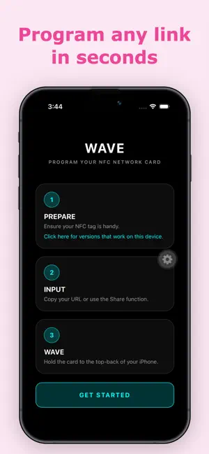 Wave: NFC Tag programmer screenshot 1