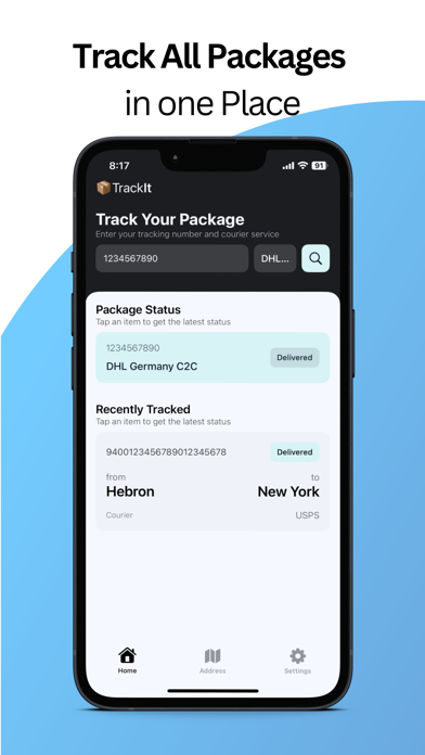Trackit - Package Tracker Screenshot