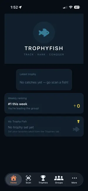 TrophyFish - Fishing App screenshot 1