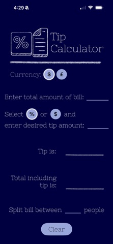 TipCalculator - Easy Peasy screenshot