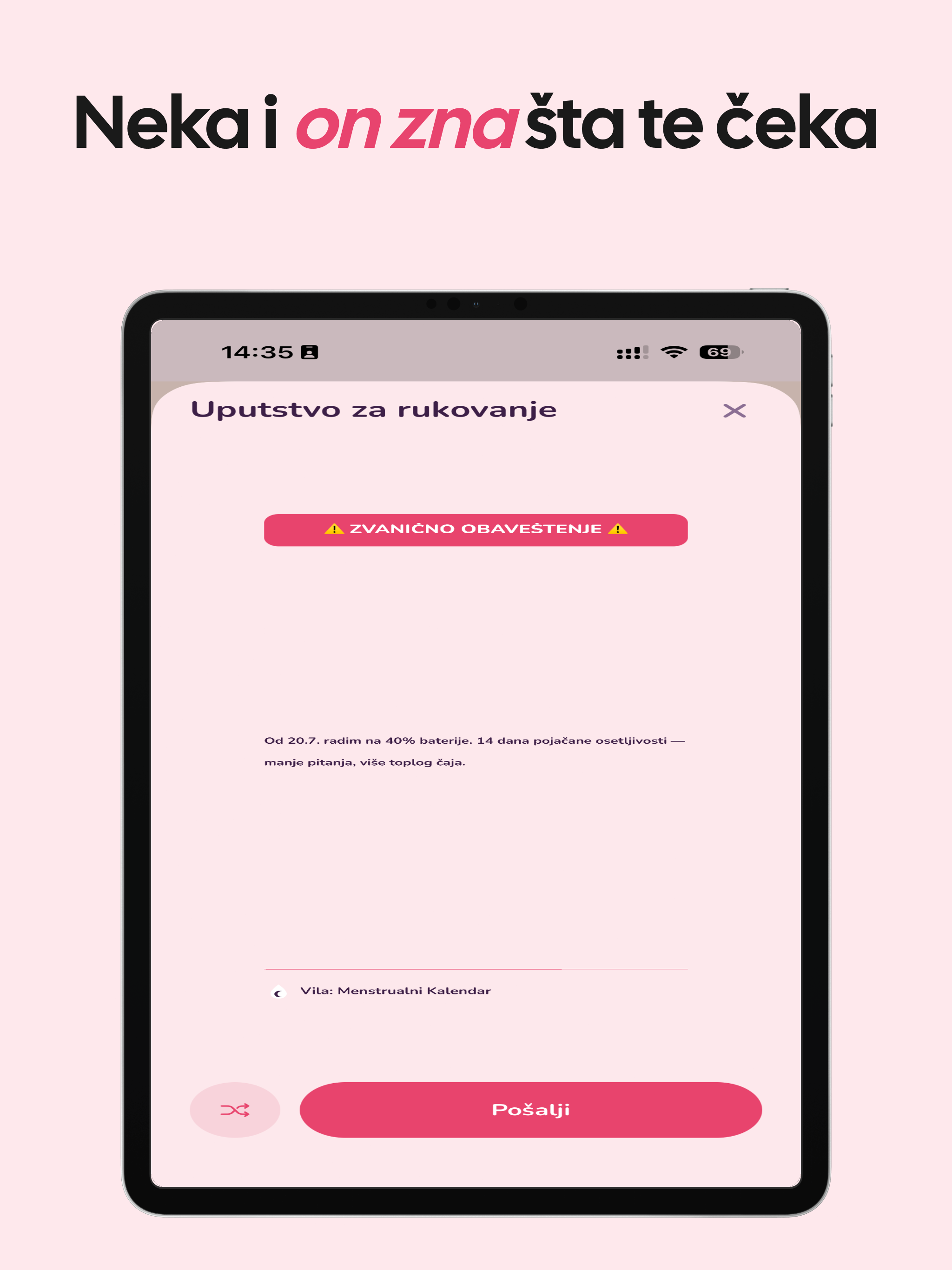 Vila: Menstrualni Kalendar screenshot 9