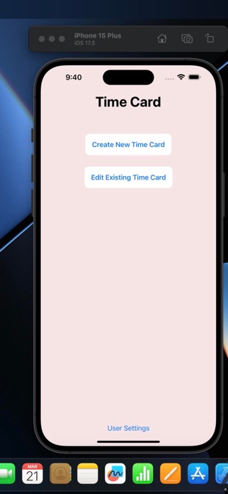 Service Time Card Screenshot 1 of 1