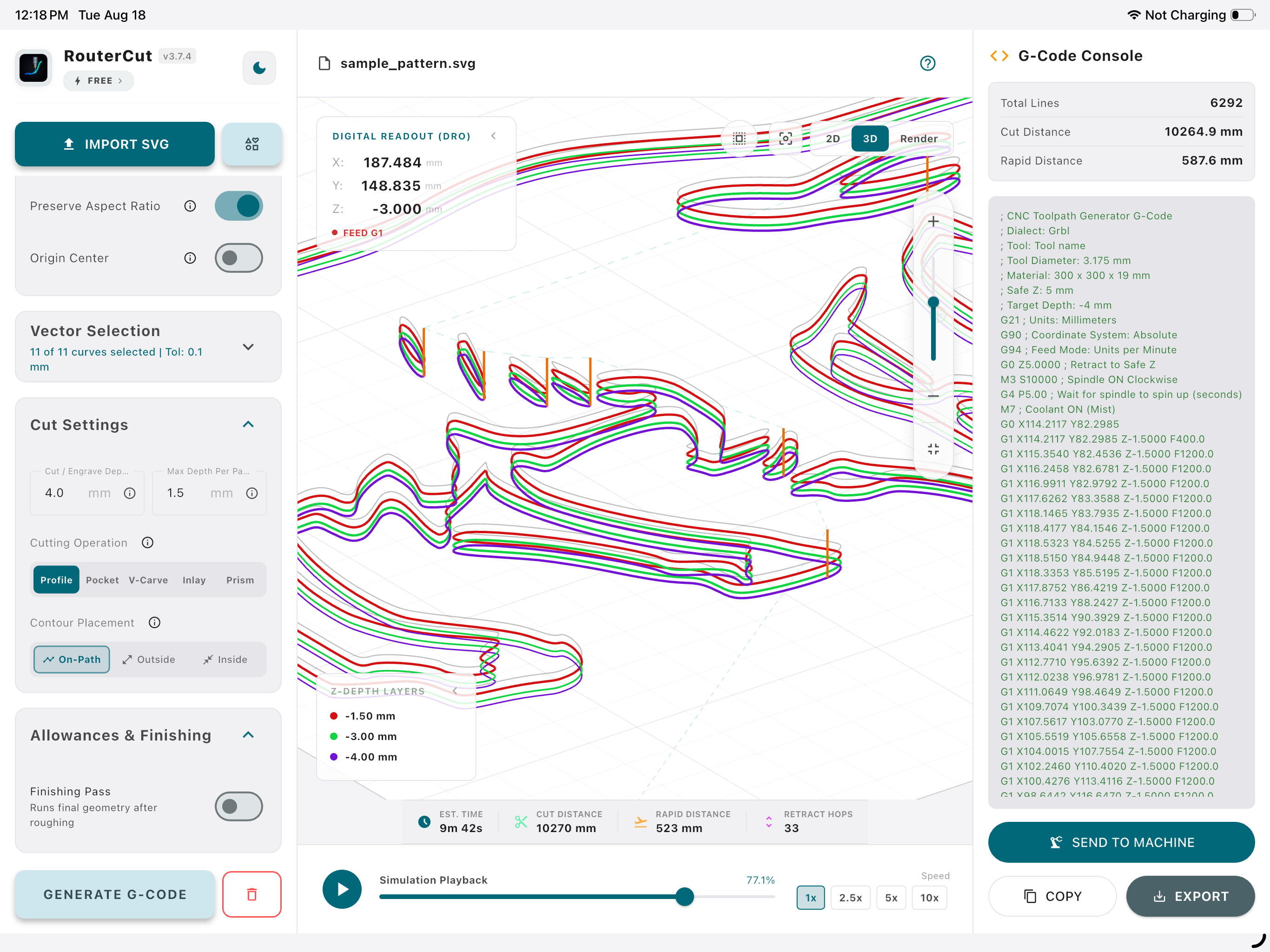 CNC CAM: RouterCut screenshot 11