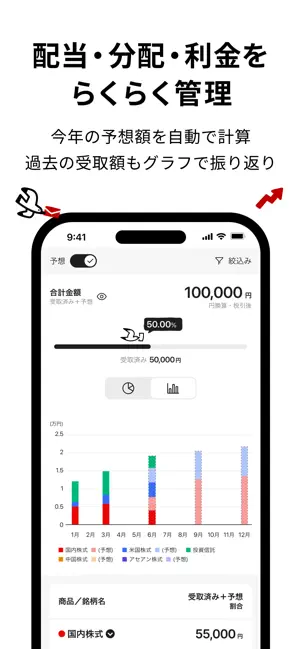 iGrow - 楽天証券の資産づくりアプリ iPhone screenshot 4