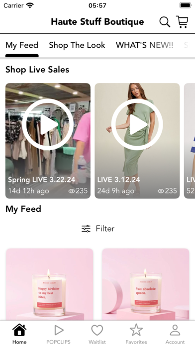 Haute Stuff Boutique Screenshot