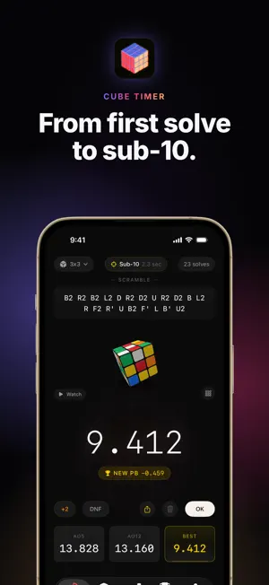 Speedcube Timer Tracker - Cube screenshot 1