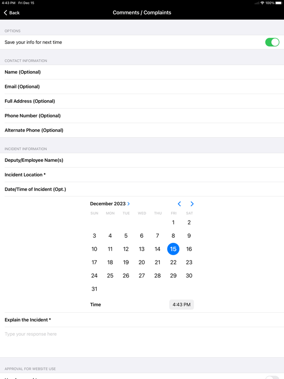 Morrow County Sheriff Ohio iPad screenshot 3 - Reference app