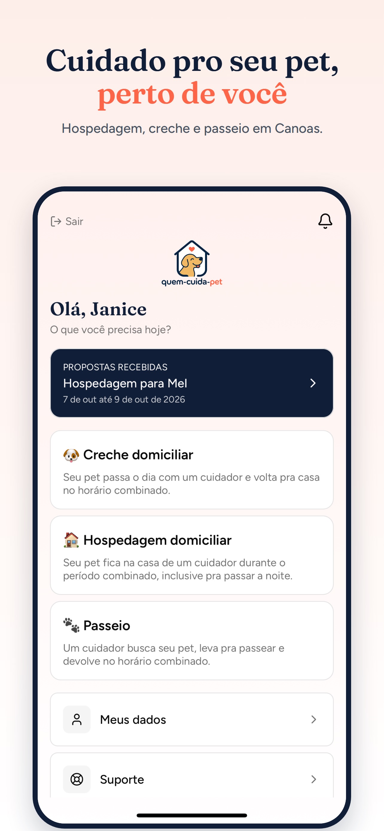 Screenshot 1 of Quem Cuida Pet