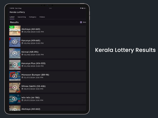 Kerala Lottery Result - Malluz iPad screenshot 1 - Entertainment app
