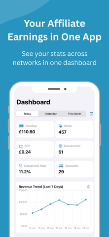 Affiliate Stats iPhone screenshot