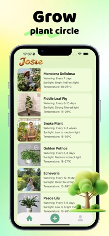 Josiie: Plant Chat, Community iPhone screenshot