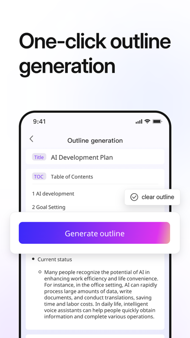 AiPPT- AI Presentation Maker iPhone screenshot 5 - Productivity app